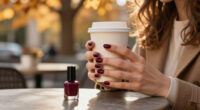 Anne Hathaway's Moody Fall Manicure Is So Stylish—Here's The Exact $13 Shade Behind Her "Cherry Noir" Nails