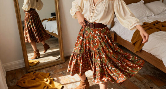 How To Wear A '70S Boho Blouse With Granny Skirts This Autumn 2026