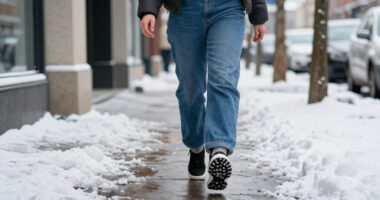 The Winter Shoe-Print Trend That Looks Cooler With Jeans Than Black Or Brown