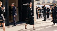 Ziwe Takes Fashion Month’s Thong Sandal Trend To The Courrèges Front Row In Orange Satin